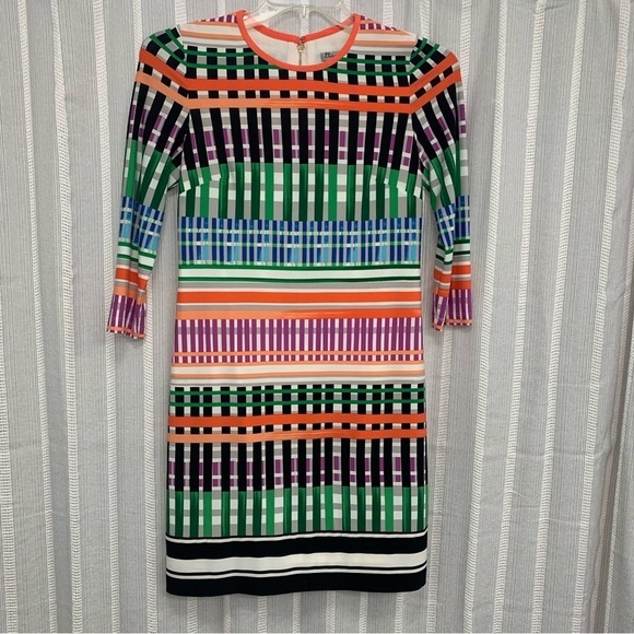 Eliza J Dresses & Skirts - Eliza J Multi Color Geometric‎ Dress Size 4